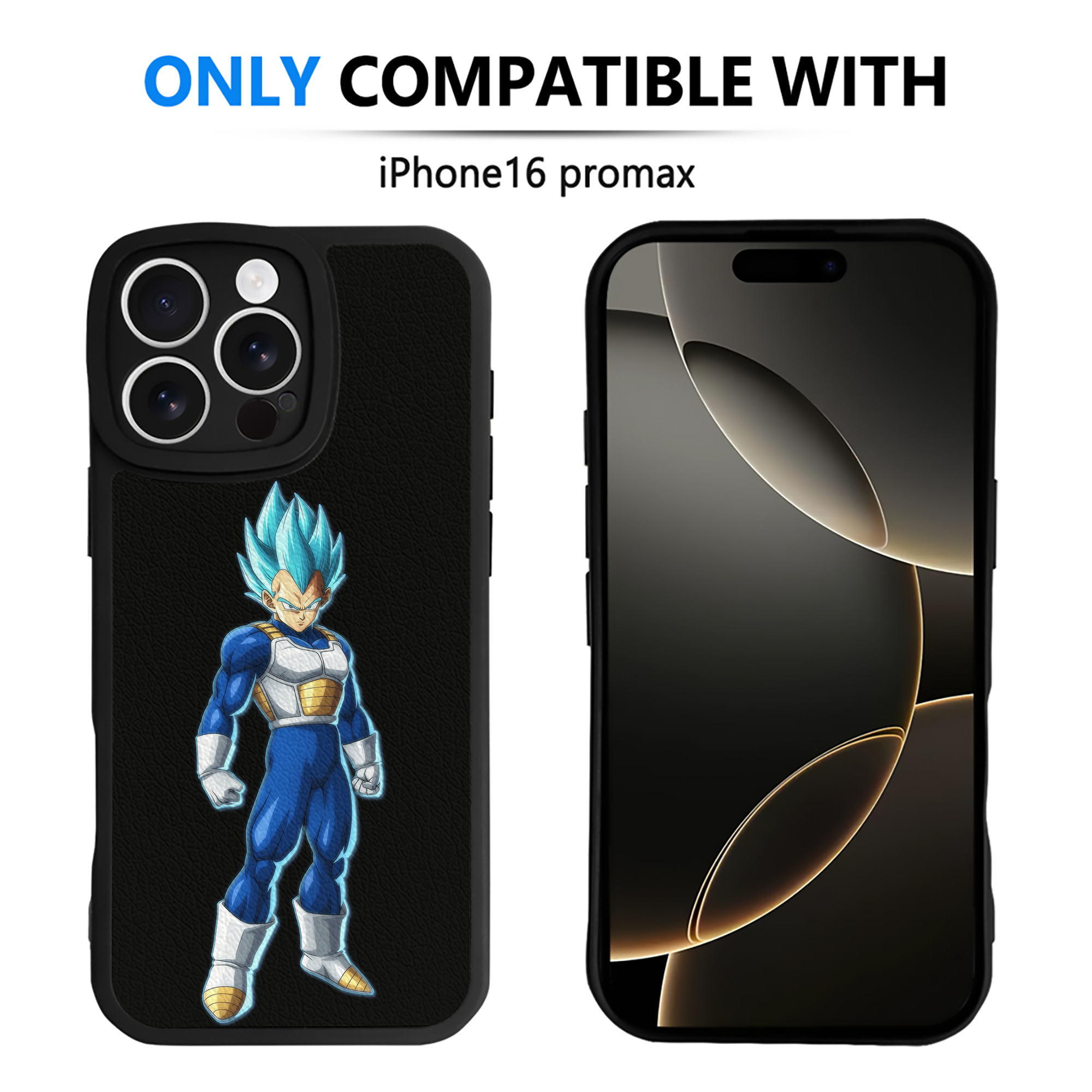 （画像用） ドラゴンボール ベジータ四世（Bejīta Yonsei）DRAGON BALL Vegeta IV 【iPhone 16シリーズ対応】シリコンスマホケース（レザー調） 材質：シリコン